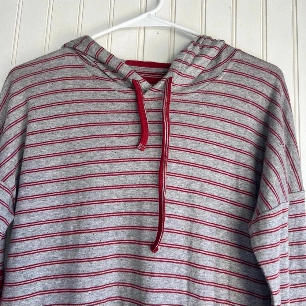 Toad&Co Size XS Profundo Hooded Tunic in Red Striped NEW! - Picture 3 of 7